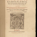 1580 RARE Ausonius Ancient Roman Poetry Homer Iliad Bordeaux MAP Wine Art