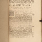1580 RARE Ausonius Ancient Roman Poetry Homer Iliad Bordeaux MAP Wine Art