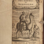 1683 HOLY LAND 1ed Two Journeys to Jerusalem Muslim Christian Jews Persia RARE