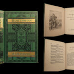 1879 ROBINSON CRUSOE Life & Adventures Daniel Defoe Illustrated Survival Mariner