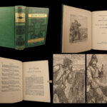 1879 ROBINSON CRUSOE Life & Adventures Daniel Defoe Illustrated Survival Mariner