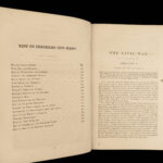 1866 US Civil War 2v Set Slavery Lincoln Grant Lee Union Confederate ILLUSTRATED