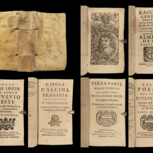 1651 Fulvio Testi Italian Baroque Poetry Cesare d’Este Modena Italy Poesie 4in1