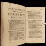 1651 Fulvio Testi Italian Baroque Poetry Cesare d’Este Modena Italy Poesie 4in1