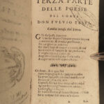 1651 Fulvio Testi Italian Baroque Poetry Cesare d’Este Modena Italy Poesie 4in1