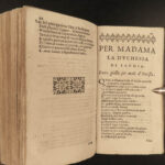 1651 Fulvio Testi Italian Baroque Poetry Cesare d’Este Modena Italy Poesie 4in1