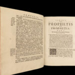 1695 Bible JUDAISM ART Jewish Prophecy Pagan Occult Moloch Dutch Wits Witsius