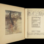1912 Peter Pan JM Barrie Arthur Rackham COLOR Illustrated ART Kensington Gardens