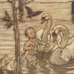 1912 Peter Pan JM Barrie Arthur Rackham COLOR Illustrated ART Kensington Gardens
