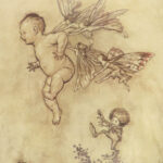 1912 Peter Pan JM Barrie Arthur Rackham COLOR Illustrated ART Kensington Gardens