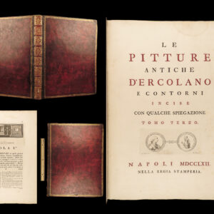 1762 Herculaneum Antiquity Vesuvius Bayardi Pompeii Illustrated HUGE FOLIO