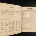 1870 HUGE Holy BIBLE Hartford Connecticut Family King James KJV RARE Folio Art