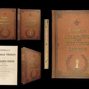 1894 World’s Fair 1ed Illustrated from Chicago Columbian Exposition Album HUGE 2v