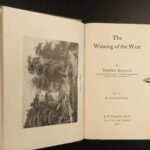1900 Theodore Roosevelt Works Winning the West Wilderness Hunter Hunting 13v