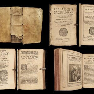 1614 Monastic Orders & Rules 1ed Le Mire Augustinian Benedictine Monks 3in1 RARE