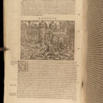 1580 PLUTARCH Parallel Lives Alexander Great Vellum FOLIO 60 Renaissance Woodcut