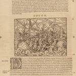 1580 PLUTARCH Parallel Lives Alexander Great Vellum FOLIO 60 Renaissance Woodcut