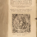 1580 PLUTARCH Parallel Lives Alexander Great Vellum FOLIO 60 Renaissance Woodcut