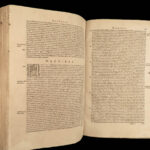 1580 PLUTARCH Parallel Lives Alexander Great Vellum FOLIO 60 Renaissance Woodcut