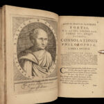 1656 Boethius Consolation of Philosophy Medieval Latin CLASSIC Renatus Vallinus