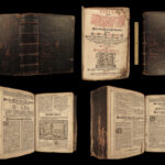 1682 ENORMOUS Martin Luther BIBLE German Biblia RARE Illustrated 226 WOODCUTS
