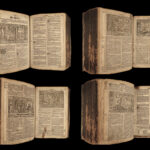 1682 ENORMOUS Martin Luther BIBLE German Biblia RARE Illustrated 226 WOODCUTS