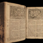 1682 ENORMOUS Martin Luther BIBLE German Biblia RARE Illustrated 226 WOODCUTS