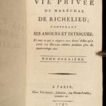 1791 PROVENANCE 1ed Marshal Richelieu SIGNED Seven Years War Austrian Succession