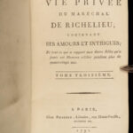 1791 PROVENANCE 1ed Marshal Richelieu SIGNED Seven Years War Austrian Succession