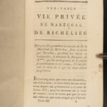 1791 PROVENANCE 1ed Marshal Richelieu SIGNED Seven Years War Austrian Succession
