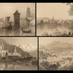 1836 Switzerland ART Swiss Castles Cathedrals Geneva 100+ ART PLATES Beattie 2v