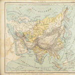 1871 German ATLAS Lange 44 MAPS America Asia Germany Africa Europe