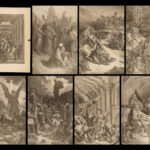 1880 Gustave Doré BIBLE Gallery Illustrated Art FOLIO Angels Demons Heaven Hell