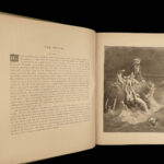 1880 Gustave Doré BIBLE Gallery Illustrated Art FOLIO Angels Demons Heaven Hell