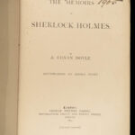 1894 SHERLOCK HOLMES 1st/1st Memoirs by Arthur Conan Doyle Detective Mystery