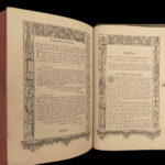 1863 EXQUISITE Common Prayer BIBLE Woodcut Queen Elizabeth Macabre Durer Holbein