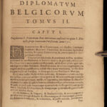 1628 Medieval BELGIUM Aubert Le Mire Diplomatum Belgicorum Lower Germany Vellum