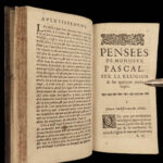 1687 Blaise Pascal PENSEES Christian Apologetic Pascal’s Wager French Philosophy