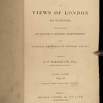 1836 History of LONDON England 300+ Illustrated Partington Cathedrals FAMOUS 2v