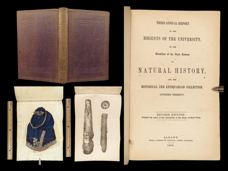 Image of 1850 INDIANS 1ed Native American Reports Illustrated Moccasins Iroquois New York