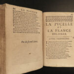 1657 Joan of ARC Pucelle French Hundred Years War Chapelain Jean D’Arc FAMOUS