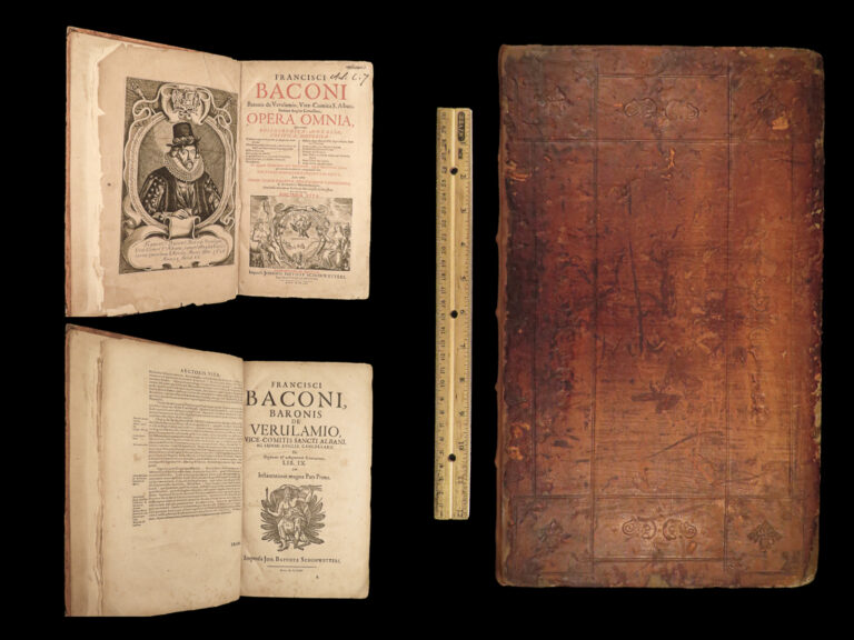 Image of 1665 Sir Francis BACON New Atlantis Novum Organum Augmentis Scientiarum COMPLETE