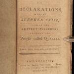 1773 John Wesley SLAVERY 1ed Africa Slave Mandingo War INCREDIBLE Early America