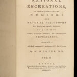 1774 MAGIC 1ed William Hooper Recreations TRICK SECRETS Mirrors Conjuring Occult