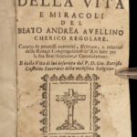 1625 MIRACLES of Saint Andrea Avellino Theatine Priest Catholic Palermo Italy