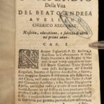 1625 MIRACLES of Saint Andrea Avellino Theatine Priest Catholic Palermo Italy