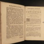 1743 Censorinus De Die Natali Ancient ROME Philosophy Astronomy Lindenbrog RARE