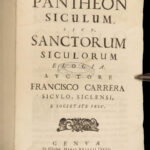 1679 SAINTS of SICILY Pantheon AGATHA Calogerus Gerland Agrigento Vitus Elias