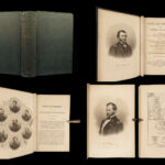 1865 Ulysses S Grant + General Sherman Civil War Union Army MILITARY 1ed MAPS