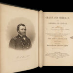 1865 Ulysses S Grant + General Sherman Civil War Union Army MILITARY 1ed MAPS